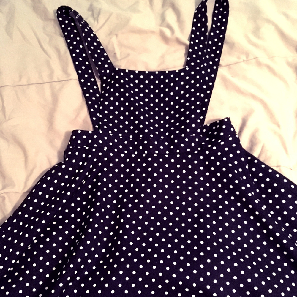 Used Forever 21 Polka Dot Pinafore, Size L